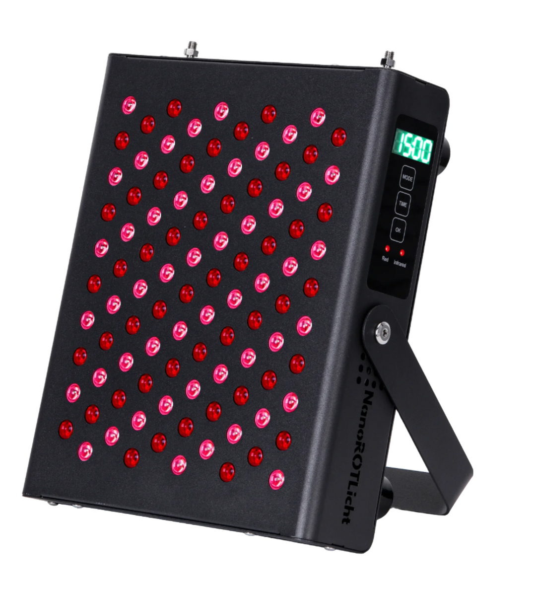 NanoHERO500 seitliche Frontansicht im leuchtenden Zustand